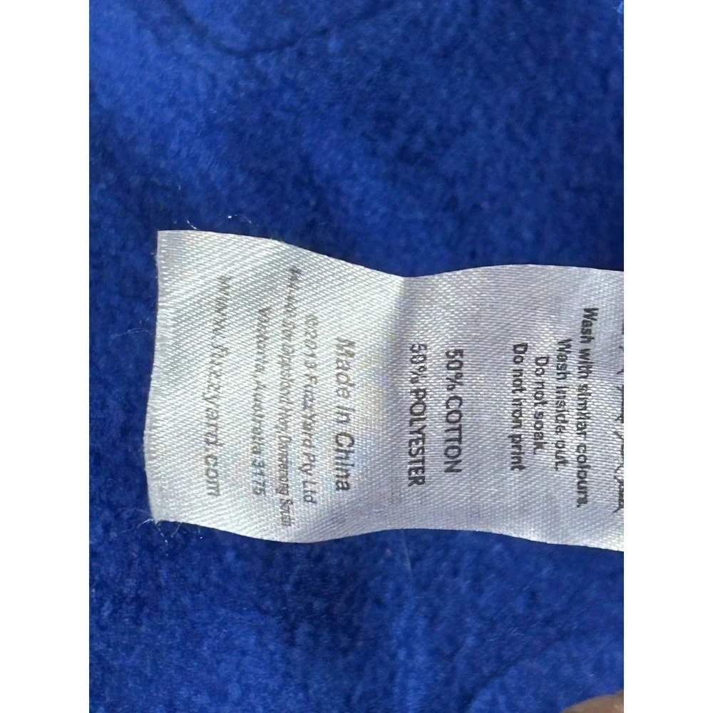 FuzzYard Treats Dog Hoodie Sweater Blue Size 7 Patch Large Pet Apparel‎